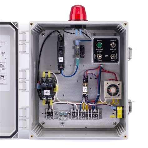 septic system electrical box|septic pump control panels.